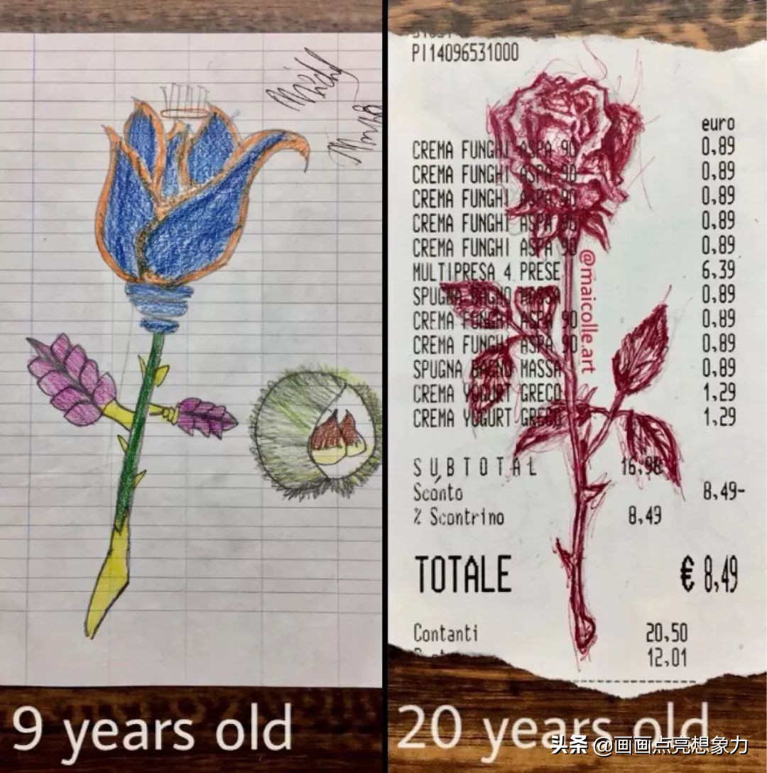 购物小票居然秒变名画?果然是天才少年的神操作