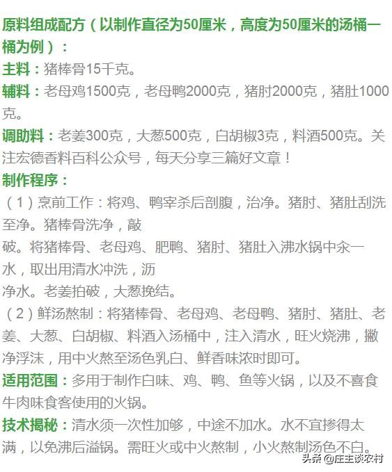 厨师手写配方大全集,商用厨师配方教程