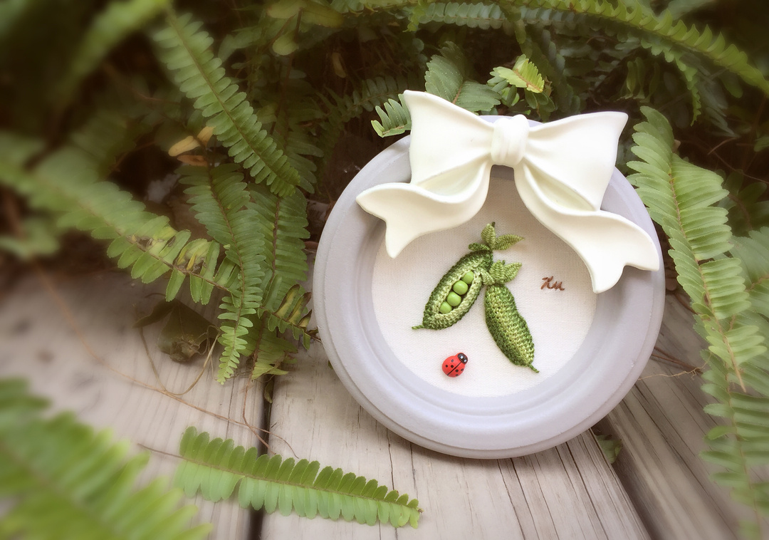 丝带绣简单的图案,丝带绣视频花样