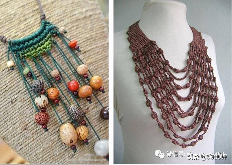 毛线钩精致的饰品,毛线钩织成品小玩意