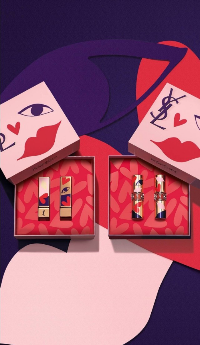 大牌口红中样技巧,大牌口红圆管ysl