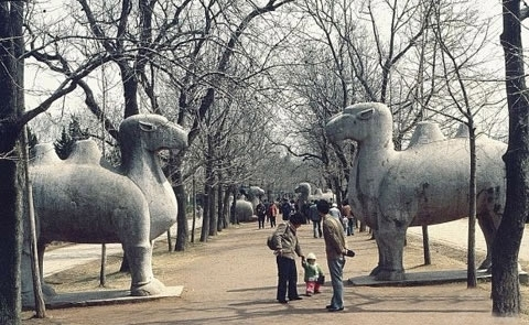 金陵饭店曾经的亚洲第一高楼,80年代南京老照片金陵饭店