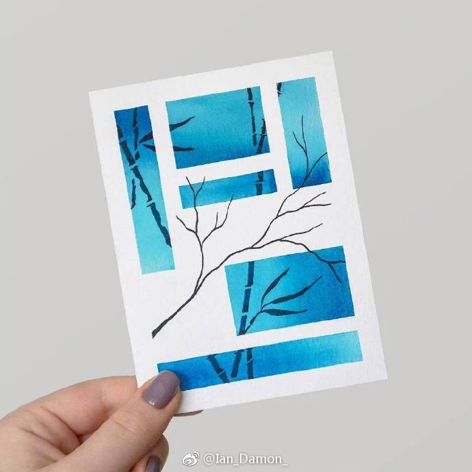 水彩配色卡图片,植物水彩配色大全