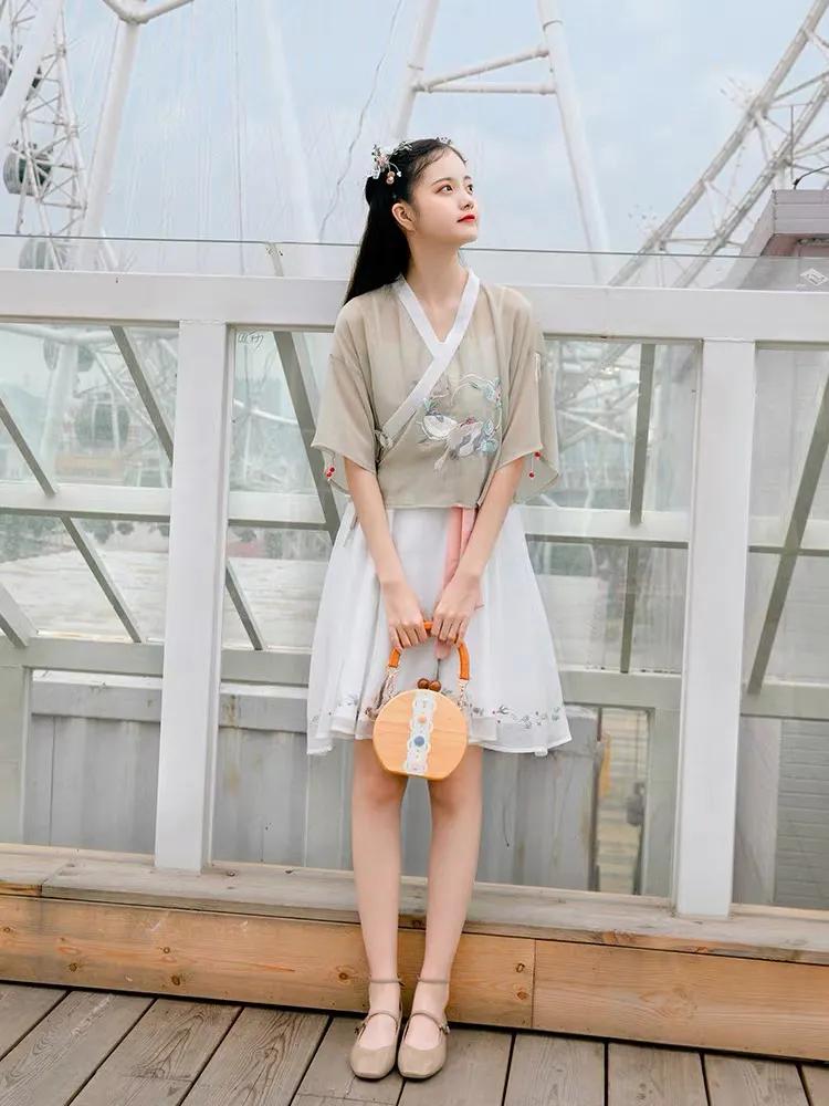 汉风格裙,汉元素女裙气质高级感