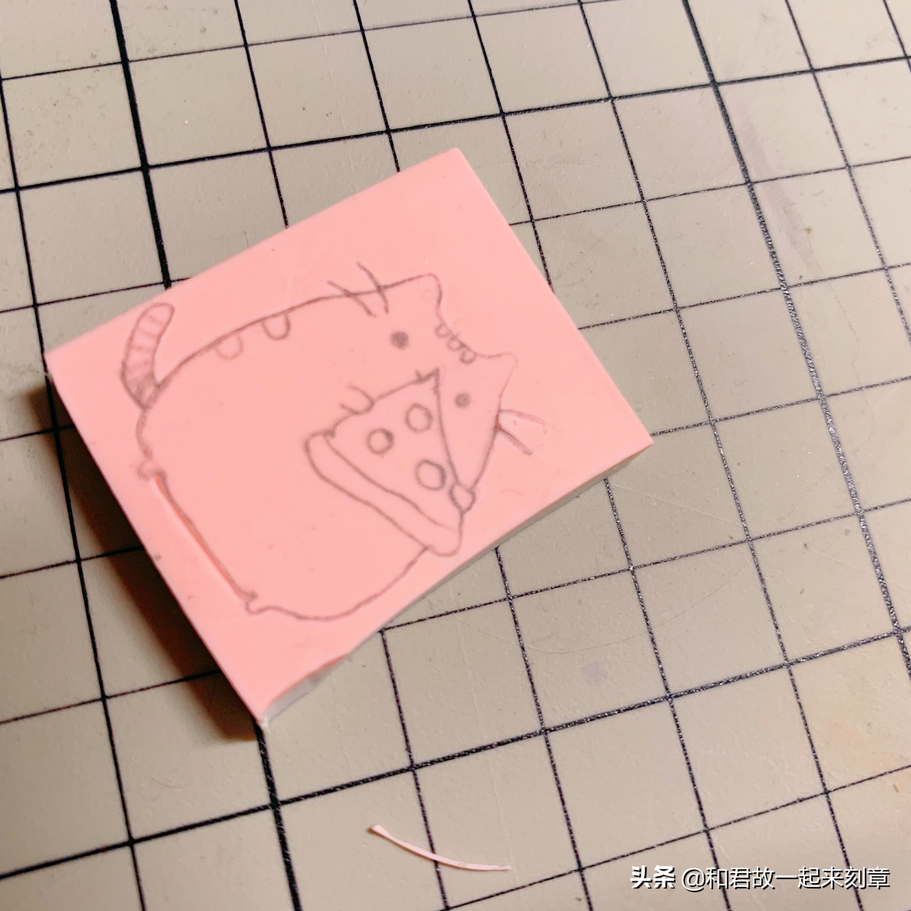 手工橡皮章雕刻留白方法,手工制作橡皮章