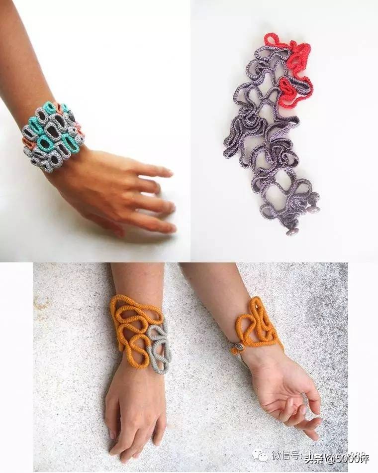 毛线钩精致的饰品,毛线钩织成品小玩意