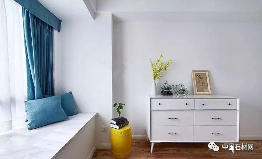 大理石飘窗质感,极简轻奢飘窗大理石