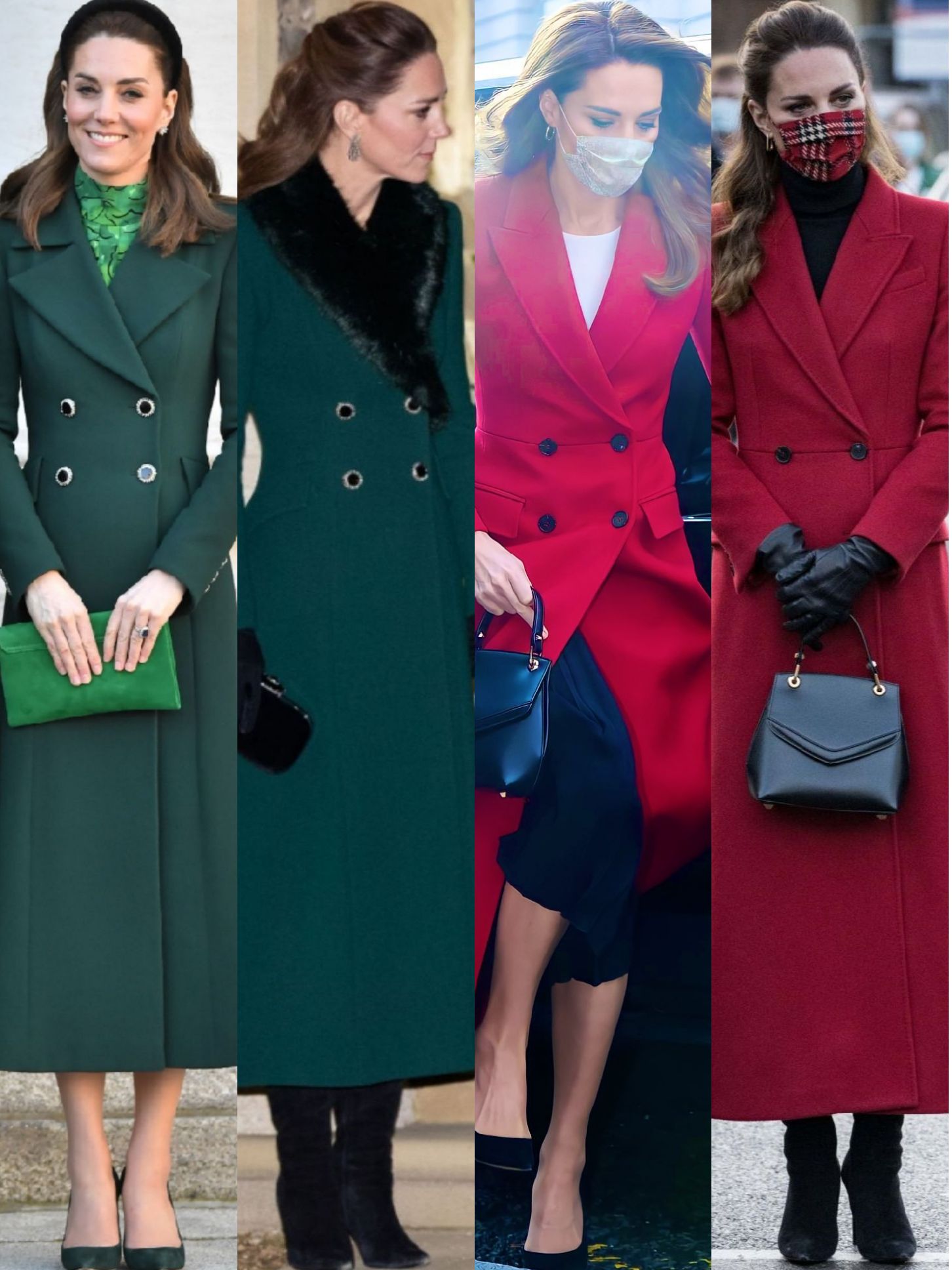 凯特全身红裙穿搭,凯特最新着装