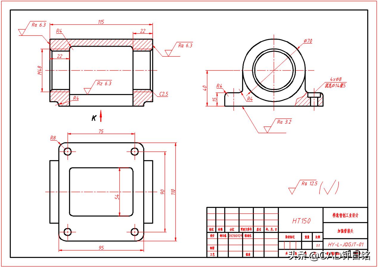 cad零件图画法详细步骤图解,cad零件图的基本绘图步骤说明书