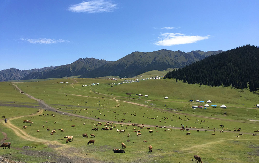天山天池大峡谷之巅,美丽的天山在西藏吗