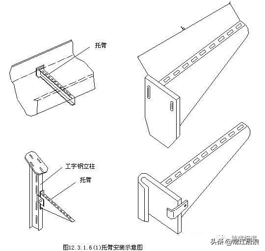 电缆桥架安装施工图集中文完整版,地下车库电缆桥架安装规范标准