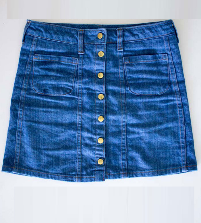 牛仔裤的详细缝制步骤,牛仔裤保留原边改短缝制方法