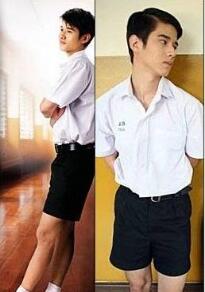 泰国校服的风景线,泰国曼谷大学的校服