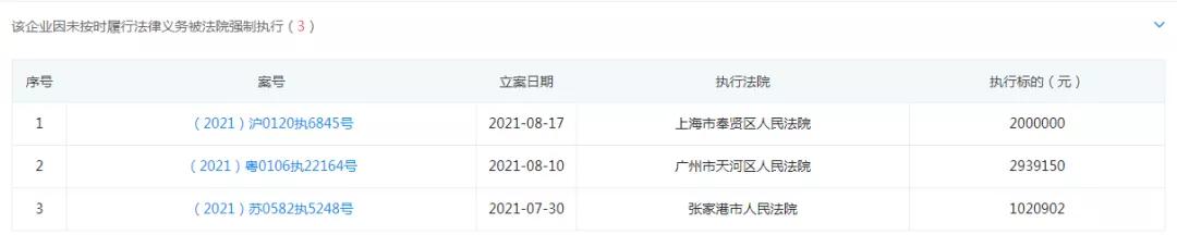 十大失信被执行人,知名品牌企业失信案例