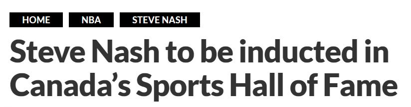 纳什进名人堂,纳什入选名人堂推荐人