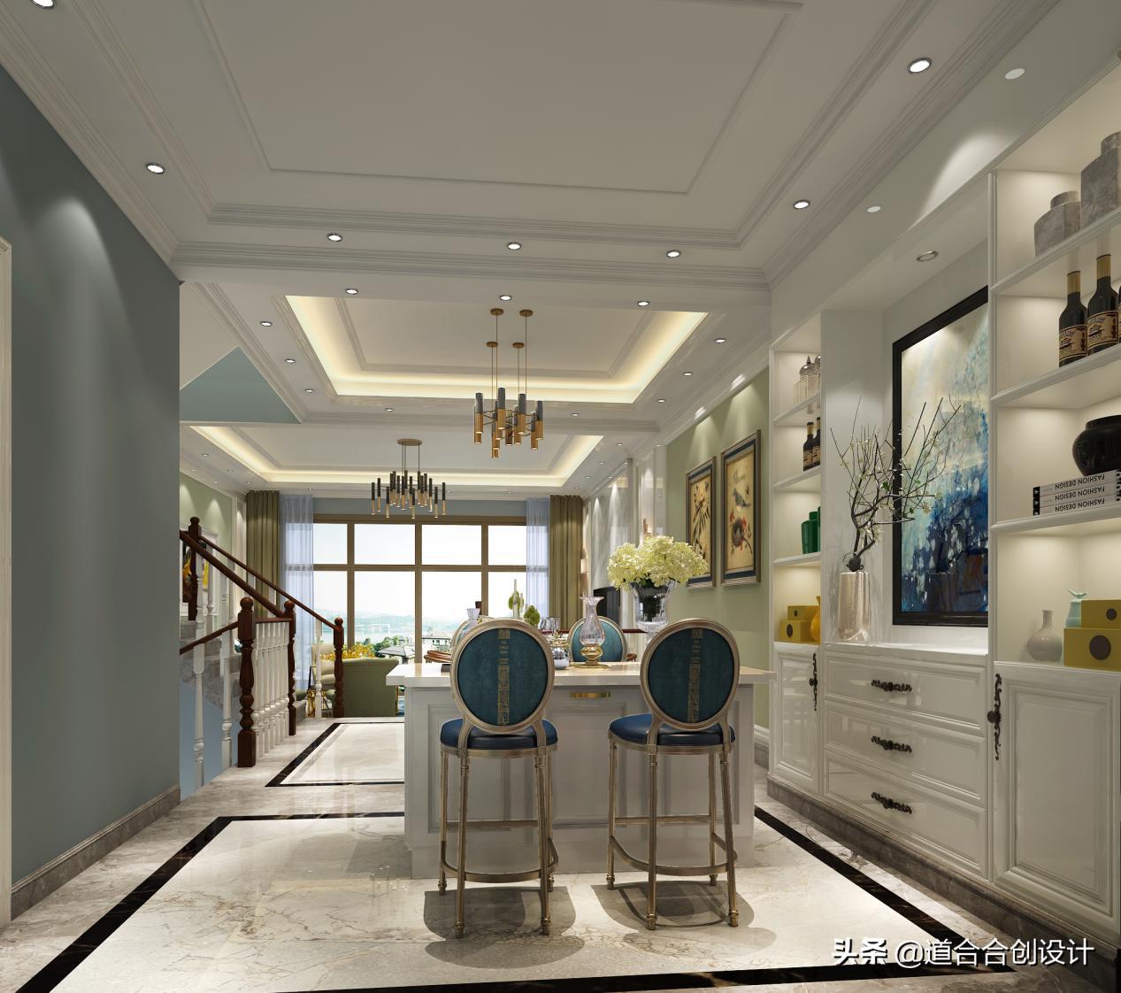 中西混搭风格设计,简约与中式混搭设计