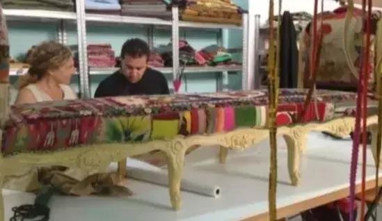 手工拼布衣柜,拼布家具