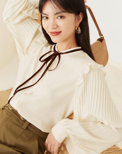 宽松雪纺衫怎么搭配好看,雪纺衫怎么搭配上衣好看