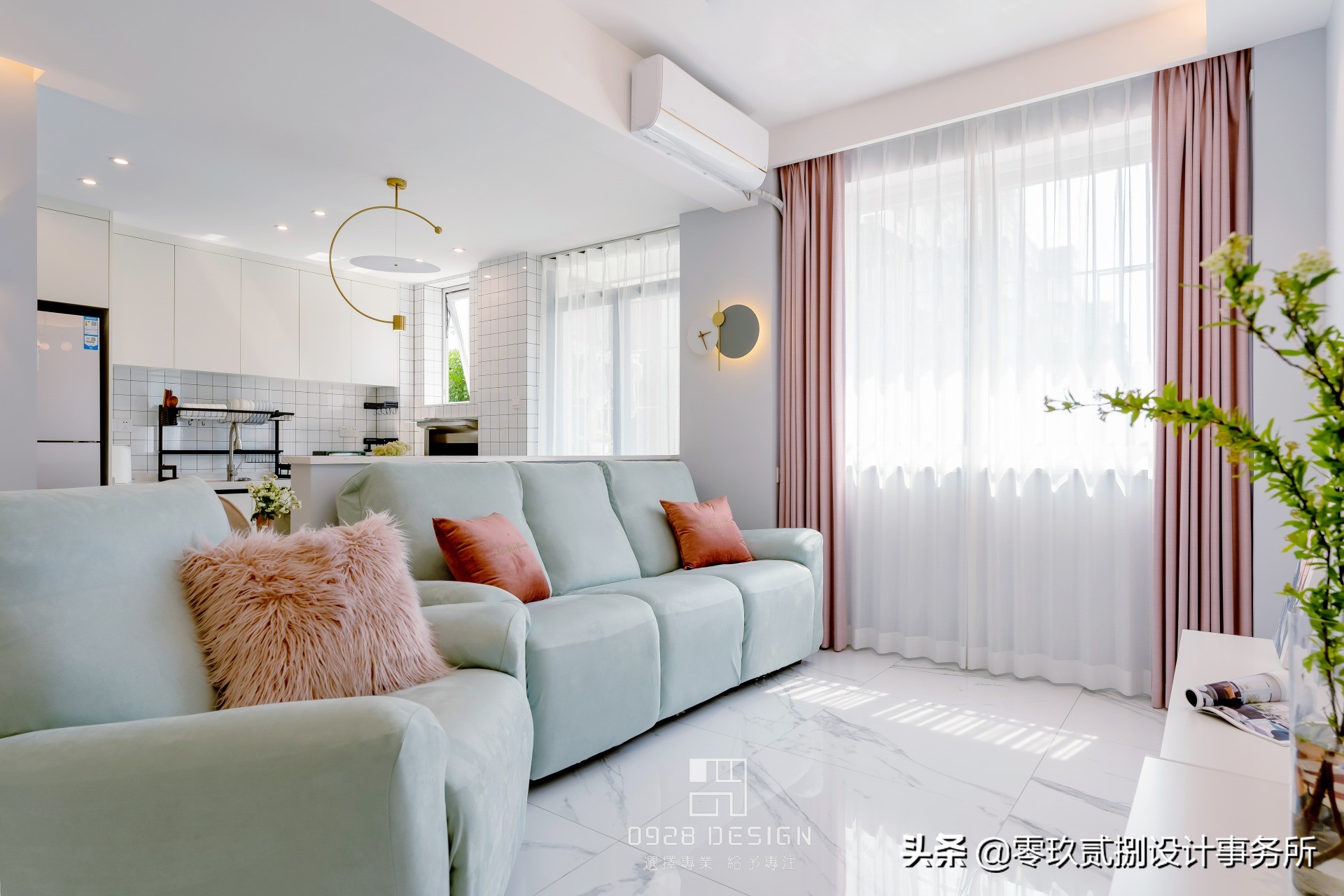 「零玖贰捌设计」65㎡“老破小”格局全改,变身阳光明媚小清新