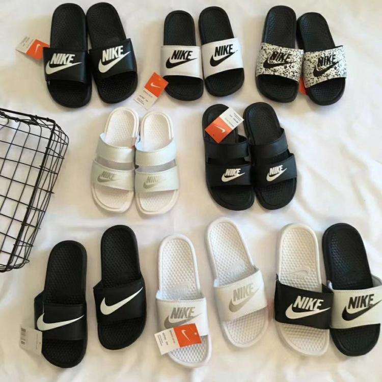 美国NIKE、UA和中国MC拖鞋对比：测评后发现我在交智商税