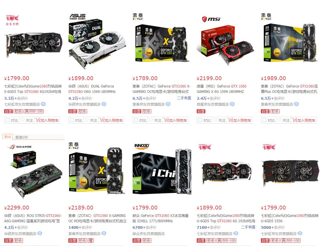 矿难后，NV哭诉GTX1060如山般库存，卖不动没人要但售价仍超两千