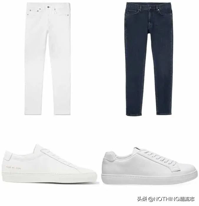 男人穿白色牛仔裤配什么鞋子好看,男士穿呢子大衣牛仔裤配什么鞋子