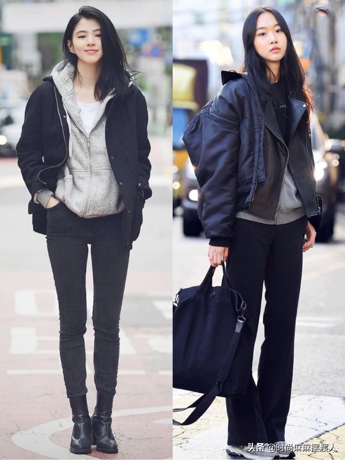 韩系休闲风简约好驾驭的早春穿搭,简单好看的韩风穿搭女