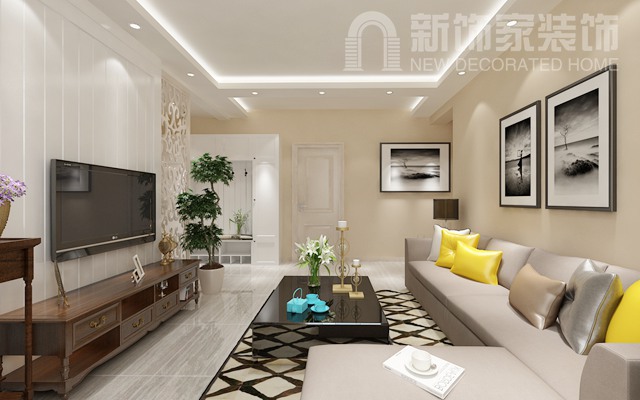 复式挑空客厅电视背景墙,客厅背景墙太空旷怎么办