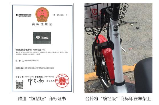 雅迪与台铃之争,台铃和雅迪的官司