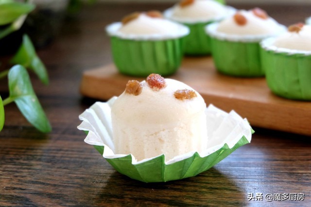 白糖米发糕蒸出来不发粘牙,商业米发糕为啥细腻不粘牙