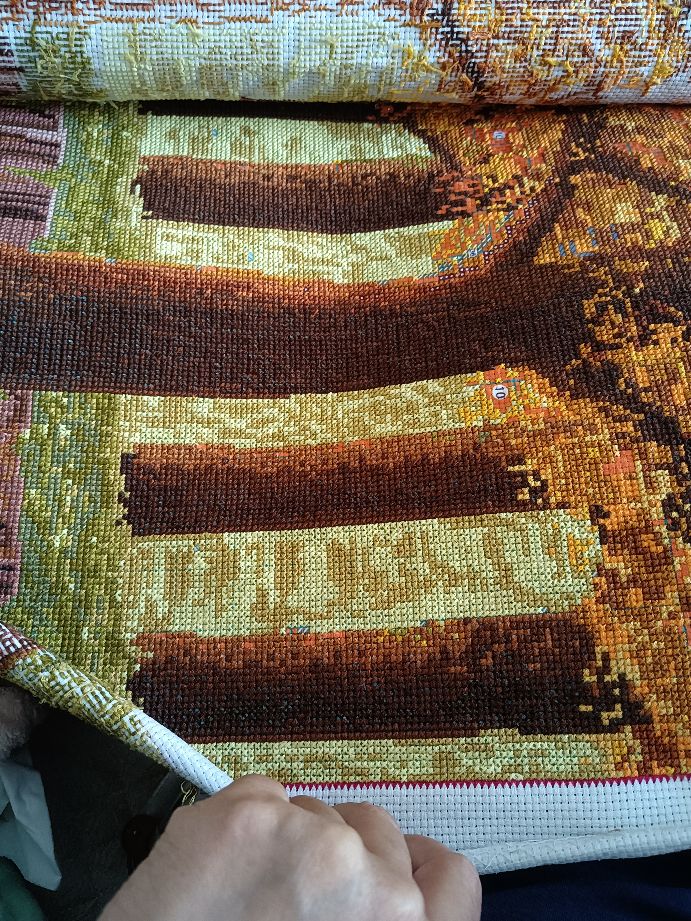 乞巧十字绣,乞巧节布艺作品