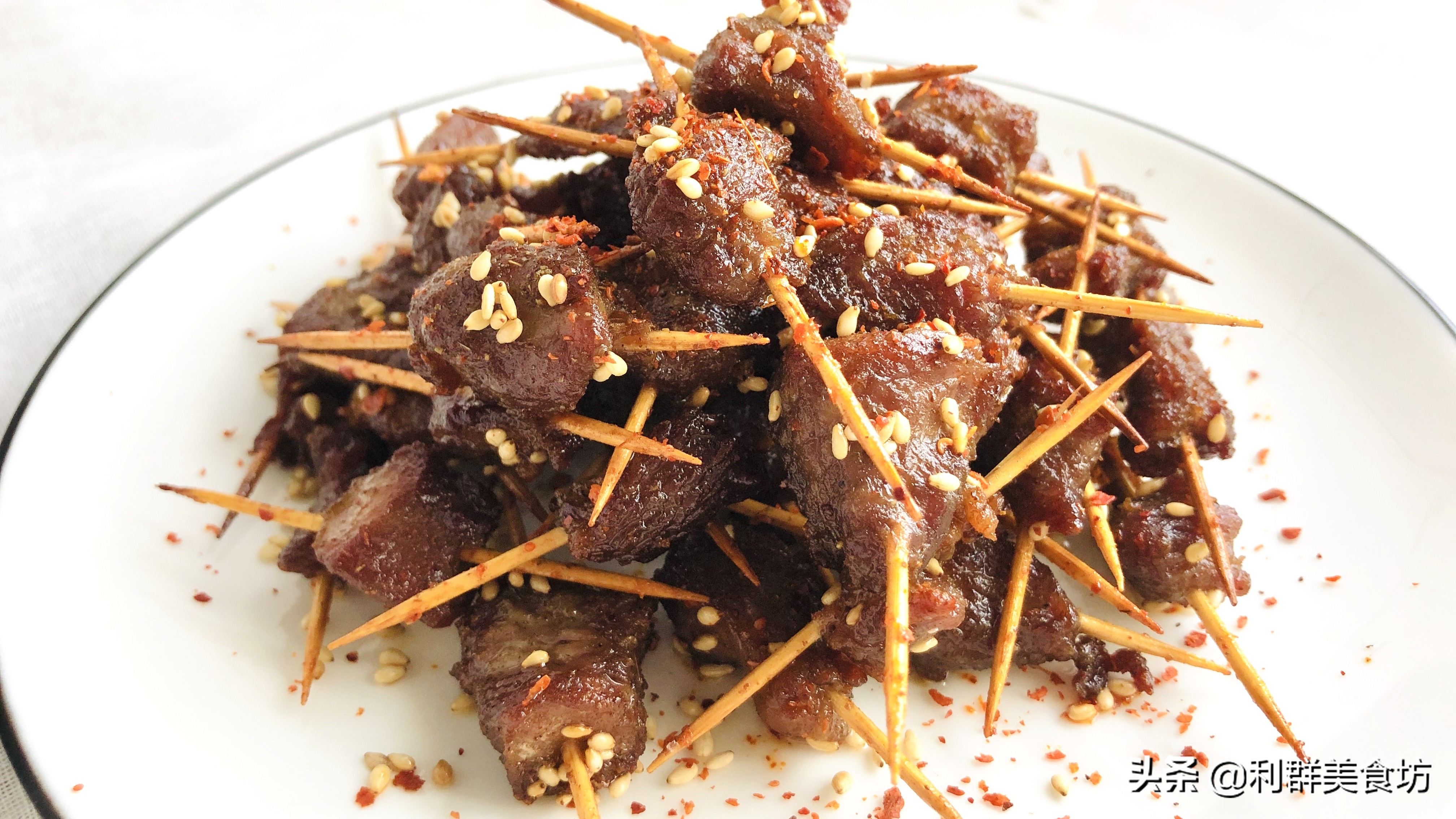 牙签羊肉老东北美食,利群私房菜的做法