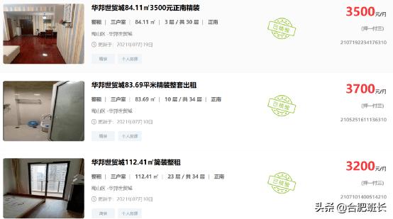 合肥房价每个区是多少,合肥出租房价格是多少钱一个月