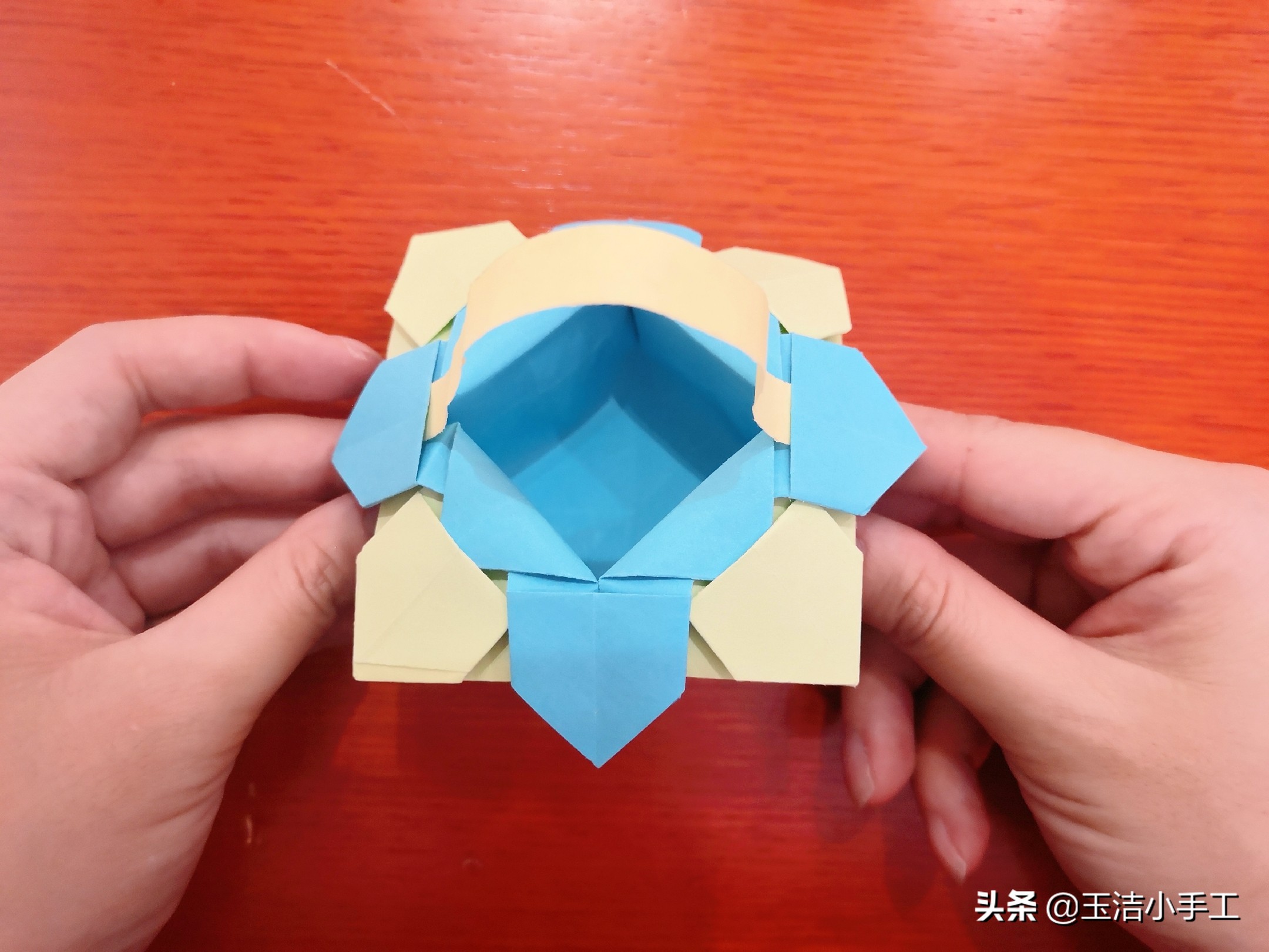 花篮纸折法超级无敌慢动作,花篮怎么折只用正方形的纸