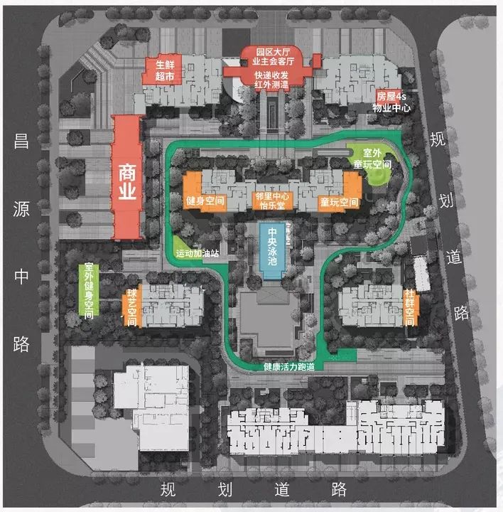 昆明绿城诚园2梯4户连廊中间户型,昆明绿城诚园户型图