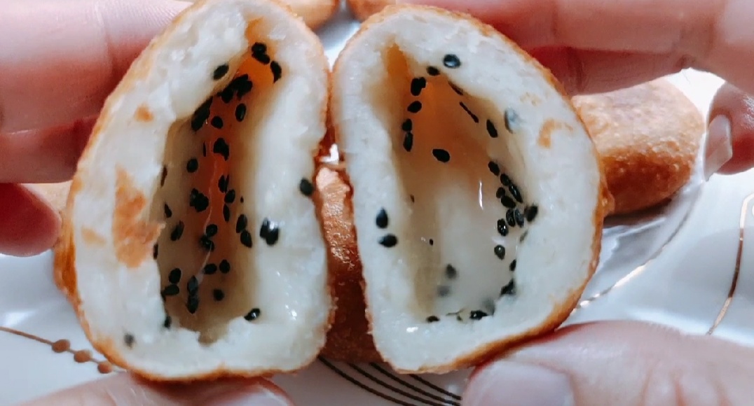 脆皮油炸流心糖糕做法,油炸糖糕配方做法