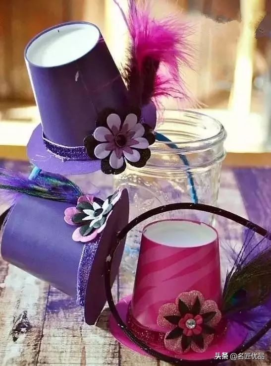 用两个纸杯手工制作纸杯娃娃,用纸杯做的纸杯手工