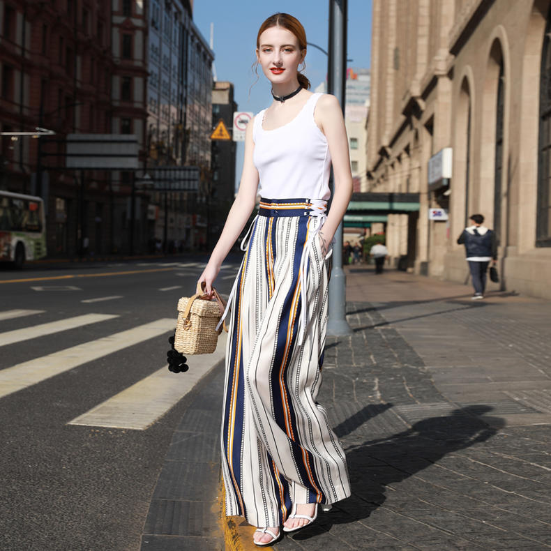 阔腿裤显瘦休闲开叉,阔腿裤显瘦高腰慵懒