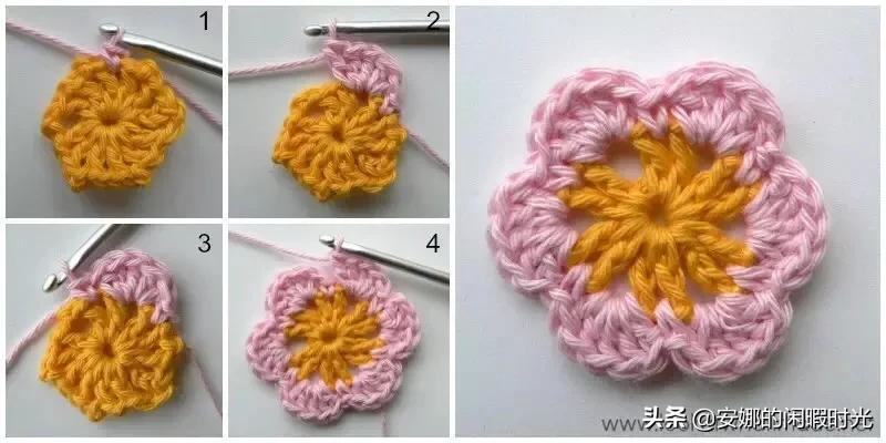 曼陀罗毯子编织教程,苏菲花园曼陀罗毯子钩法高清图解