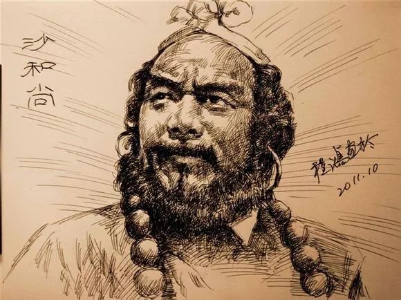 如何画出夸张的人物肖像画,当灵魂画手模仿大师作画