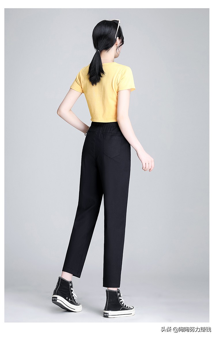 哈伦裤配什么款上衣好看,哈伦裤的搭配什么上衣好看