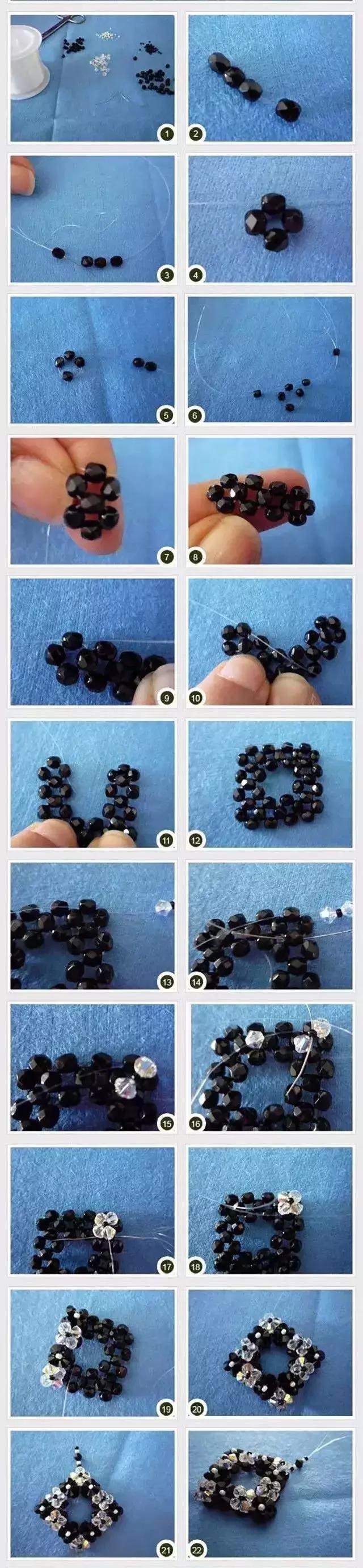 串珠春夏秋冬教程,串珠教程一根线