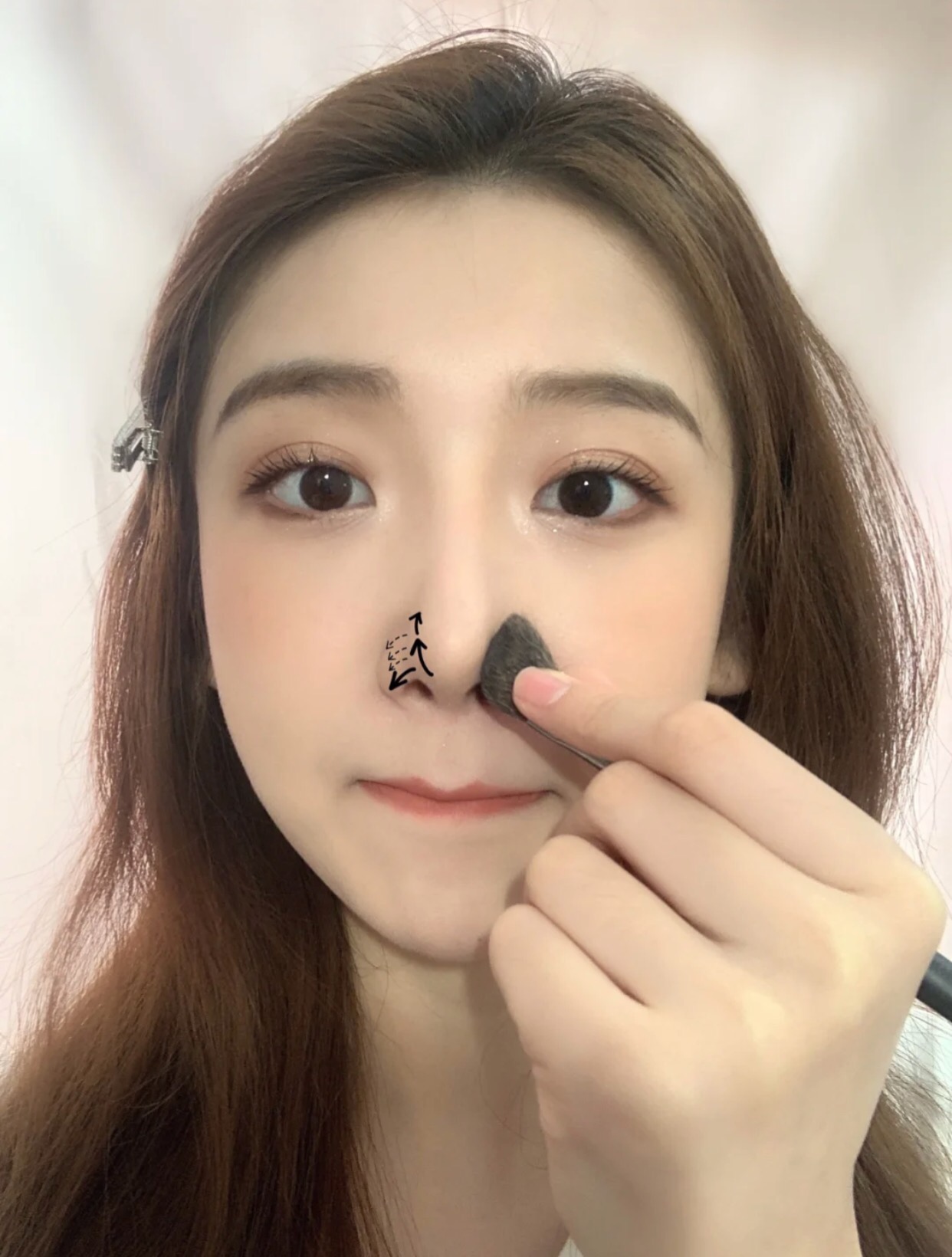 鼻影简单画法,鼻影不显脏的教程