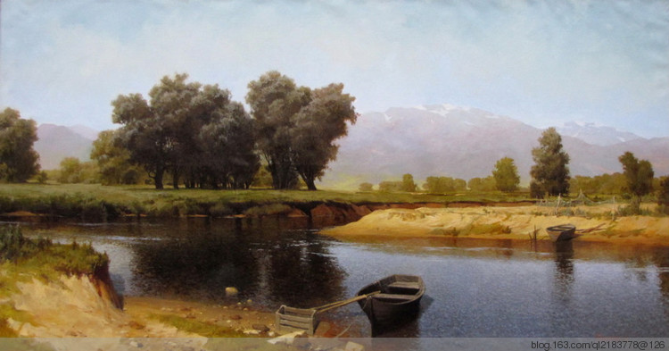 俄罗斯画家画油画海景风景,尤恩乌格罗油画风景作品