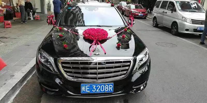 头车婚车装饰鲜花样式,婚车头车装饰图片大全