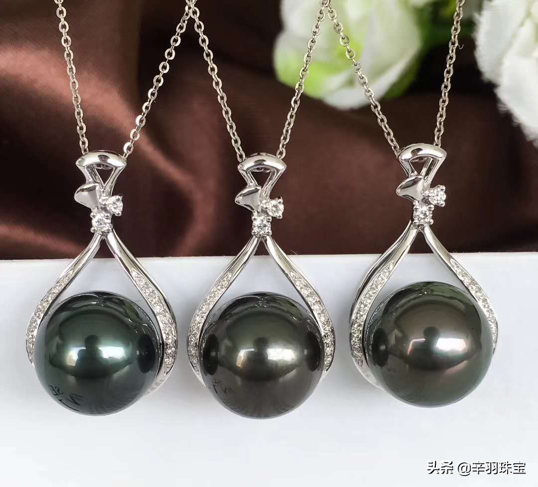 日常戴多少价位的珍珠项链,珍珠项链10-11mm正圆佩戴效果