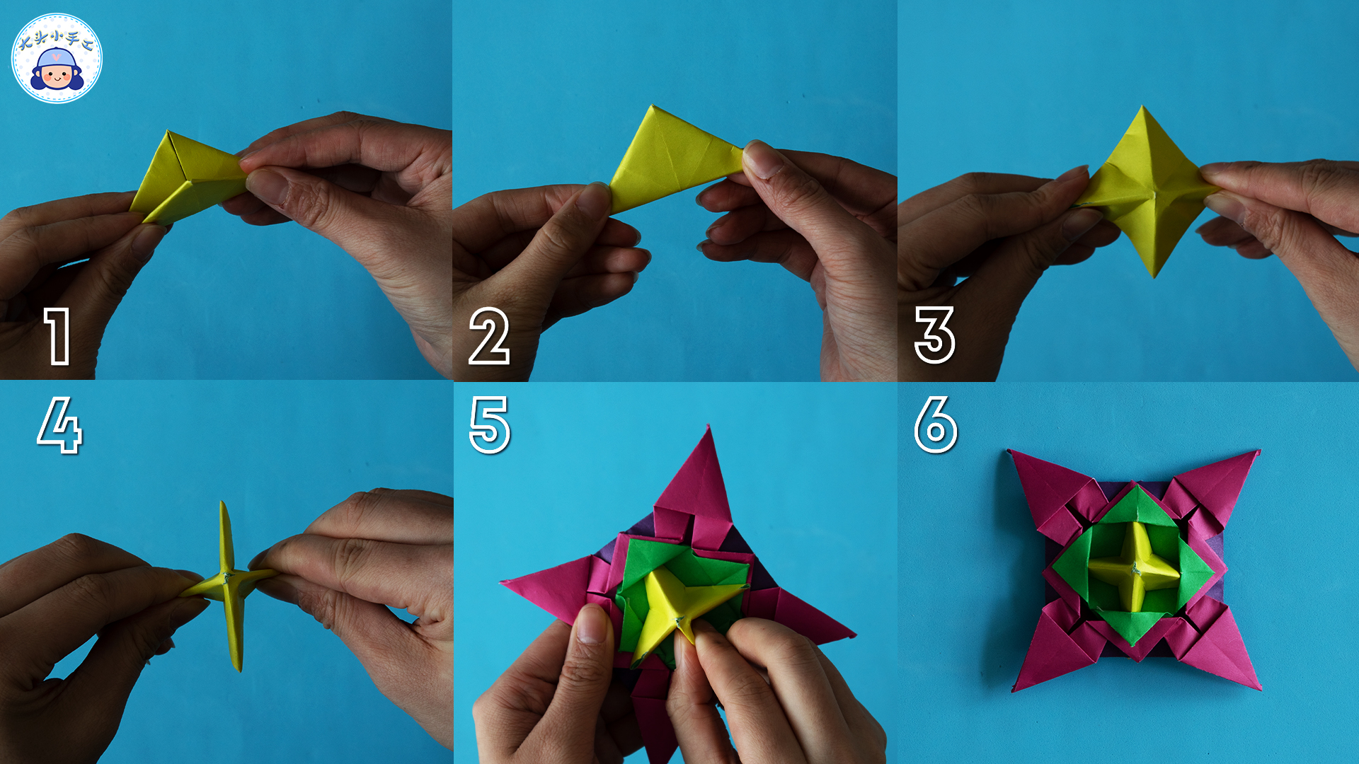 用一张纸折陀螺简单又漂亮,折纸陀螺一张纸就能搞定