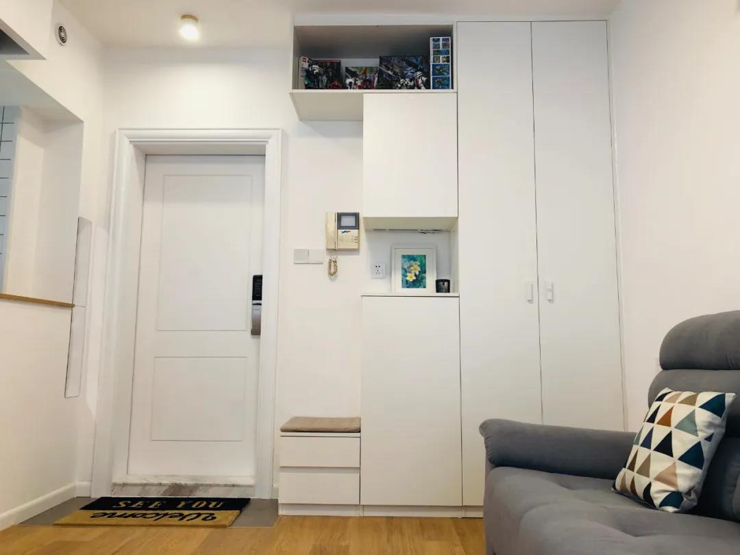 玄关设计50款实用的玄关鞋柜设计,入户玄关鞋柜L型玄关一体设计