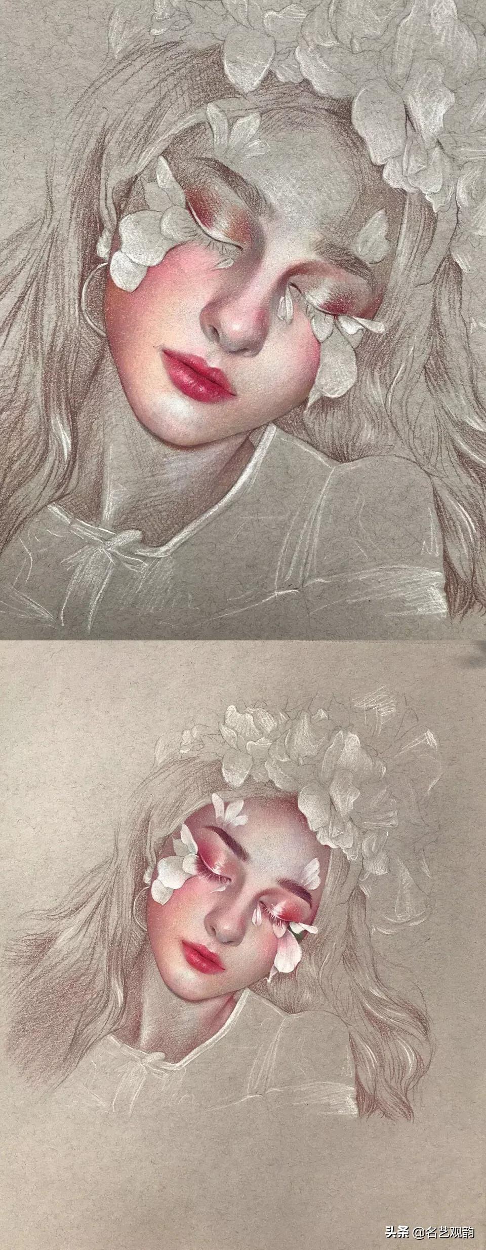 如何用彩铅画女天使男恶魔,用彩铅画动漫人物天使恶魔