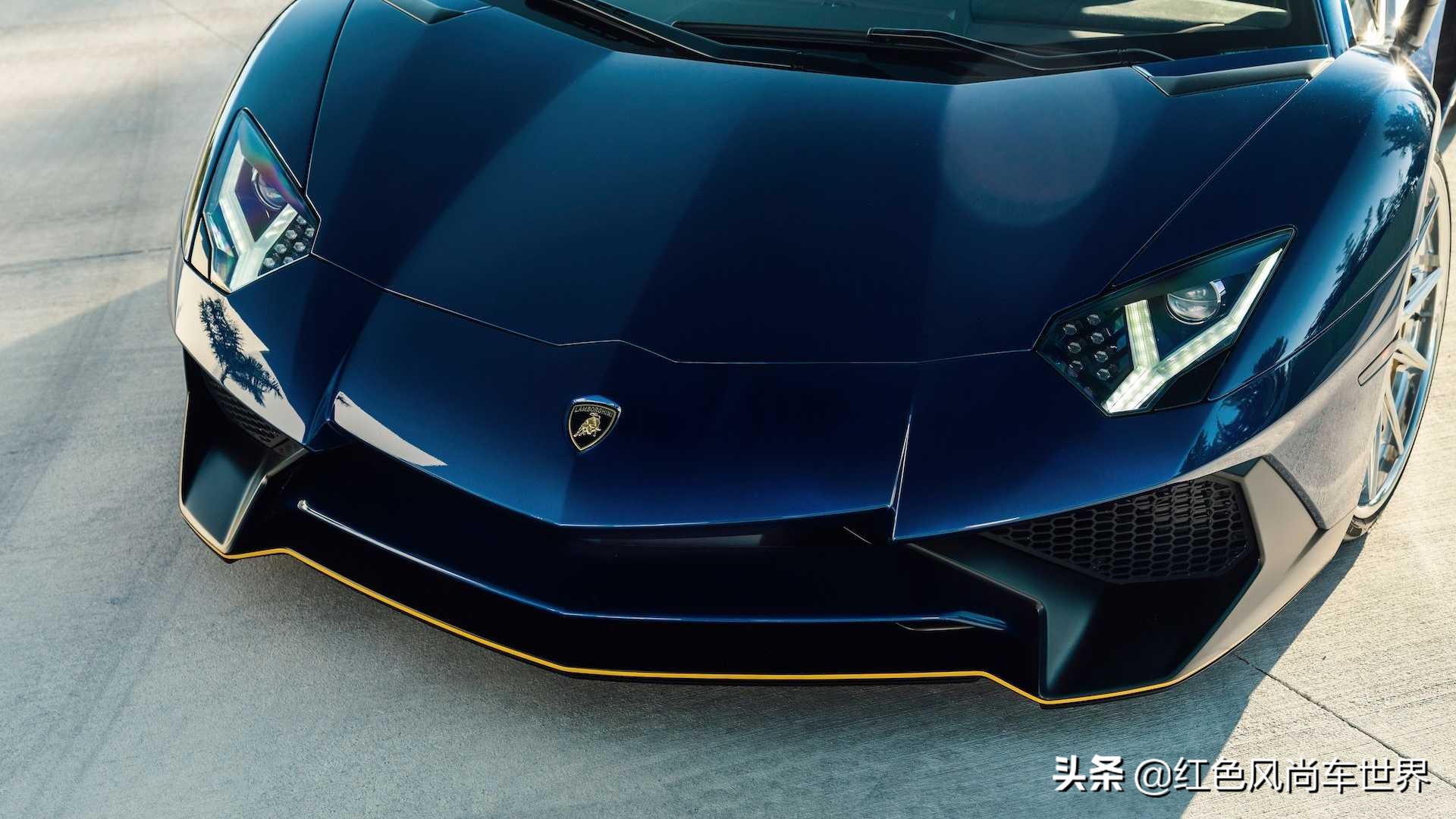 兰博基尼aventadorsvj红色,兰博基尼